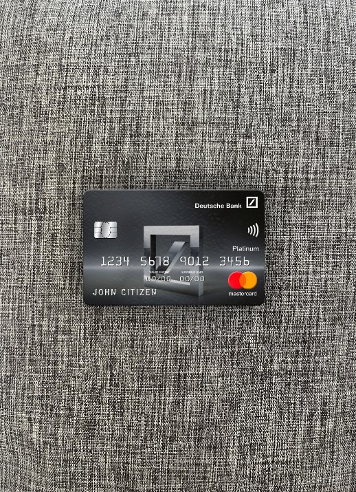 Download Mexico Deutsche bank mastercard platinum photolook front Photoshop template